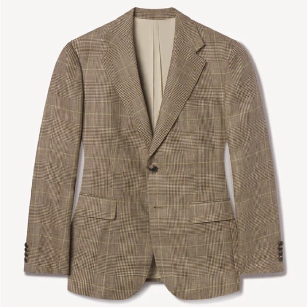 Buck Mason ENGLISH LINEN WOOL RELAXED BLAZER